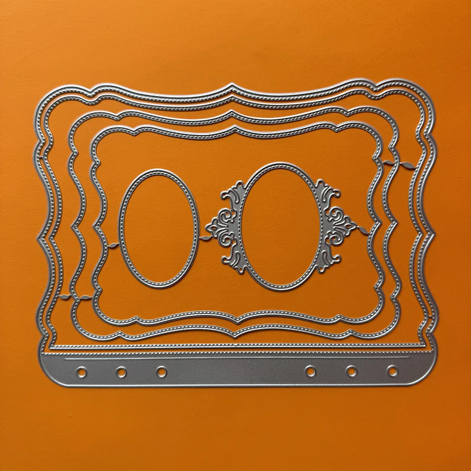 

Cover Borders Scrapbooking Cutting Dies Yiwu Futian market stock clearance DIY Paper gift Card Making metal craft Album
