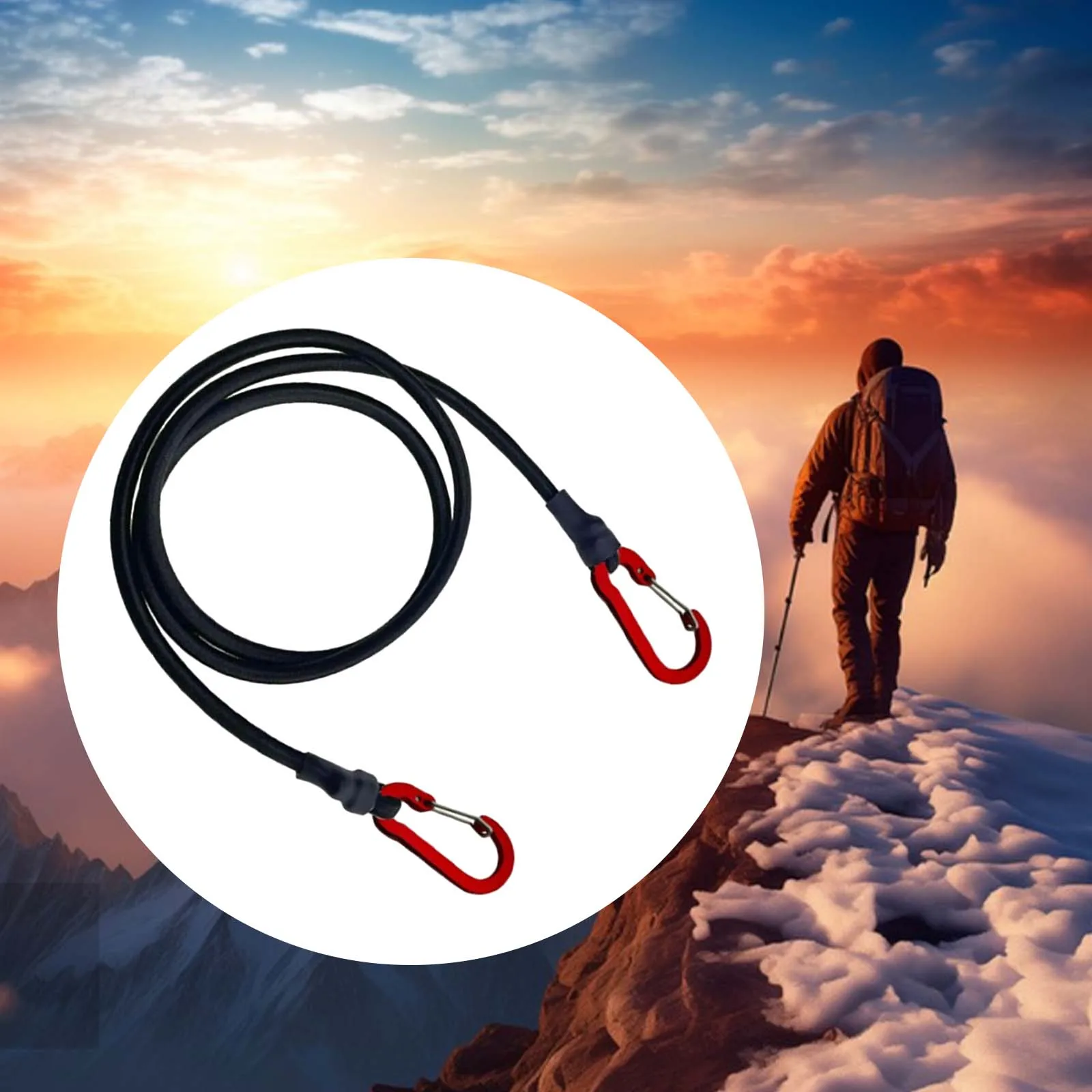 Luggage Rope Cord Motorcycle Luggage Elastic Strap cargo straps luggage strap cargo tie down strap tie down straps lashing strap with Hooks Durable Bicycle Cargo Rack for Outdoor Cycling Camping