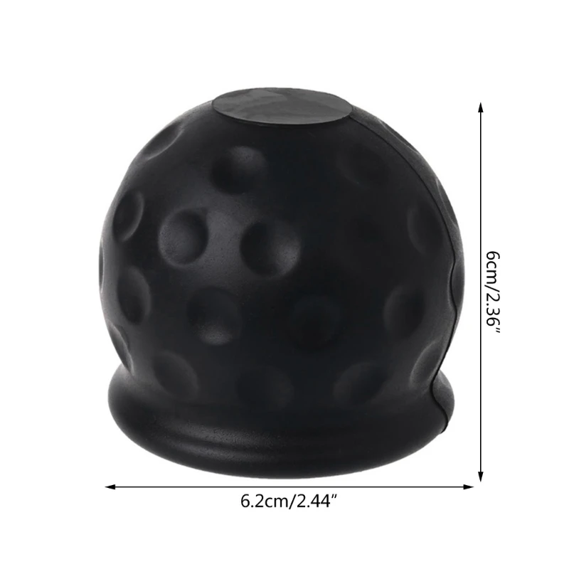 2Pcs Auto Tow Bar Ball Cover Accessories Plastic Cap Towing Hitch Caravans Trailer Towball Protect Universal 50mm