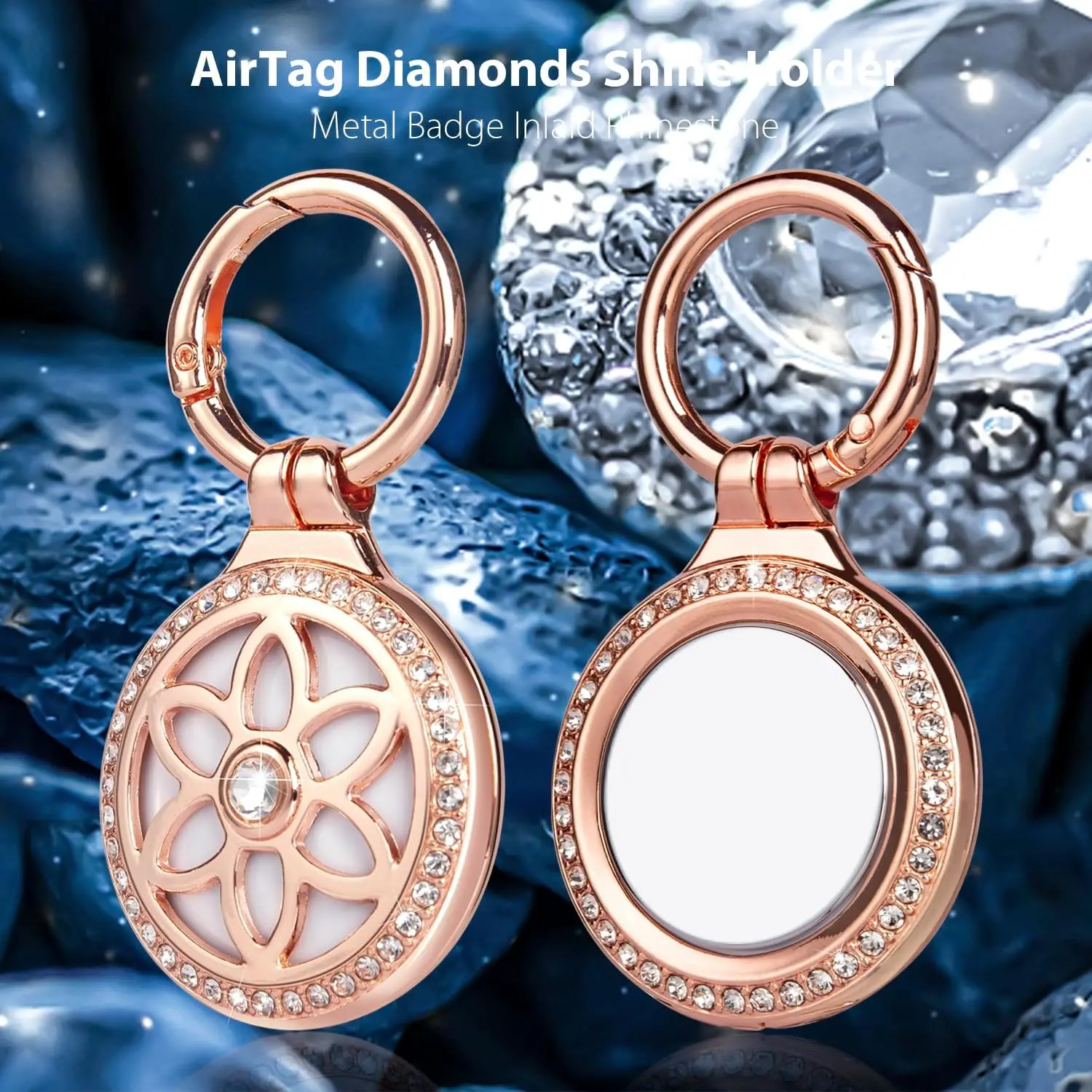 Ciondolo per AirTag, confezione da 6 portachiavi Air Tag Custodia protettiva in silicone antigraffio TPU Cover con GPS Tracker Custodie per chiavi, borsa, bambini, cane