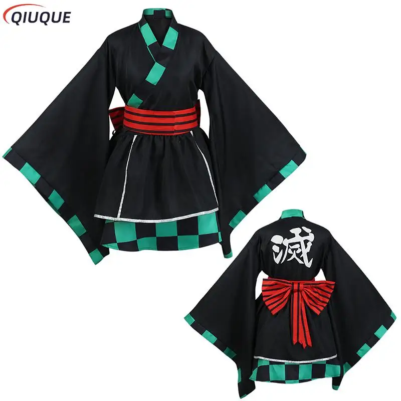 Tuta Corta Cosplay Demon Slayer Con Maglietta E Pantaloncini, Kamado Tanjirou Nezuko