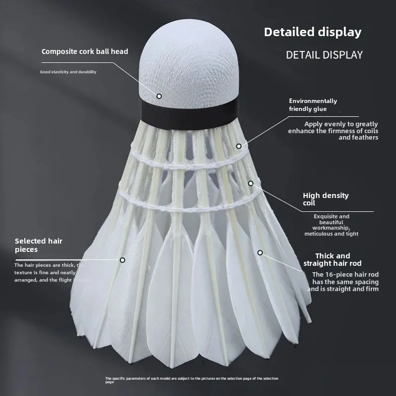 PEAK Professional Badminton Shuttlecock Durable Hard Ball Head Trained For High Performance 6/12 Pieces Set Fitness Sport Equipm badminton shuttlecock,badminton ball