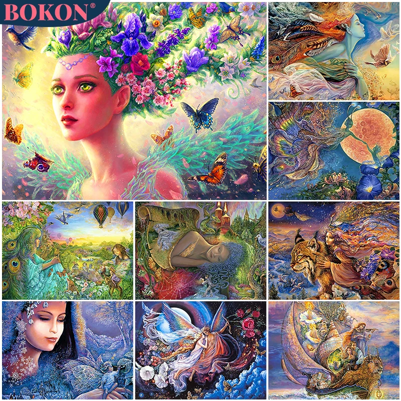 

5D Diamond Colored Figure Fairy Tales Resin Diamond Cross Embroidery DIY Diamond Mosaic Cross Embroidery Home Decoration
