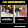 Cordless Heat Gun for Dewalt 20V DCB200 Battery for makita BL1830 Battery With 3 Nozzles Industrial Shrink Wrapping Hot Air Gun 4