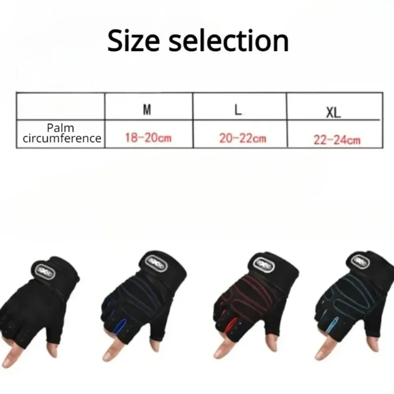 Outdoor Sport Gloves for Men Women Wrist Guard Fitness Gym Cycling Hiking Boxing Exercise Training Workout Long Wrist Fingerless 6
