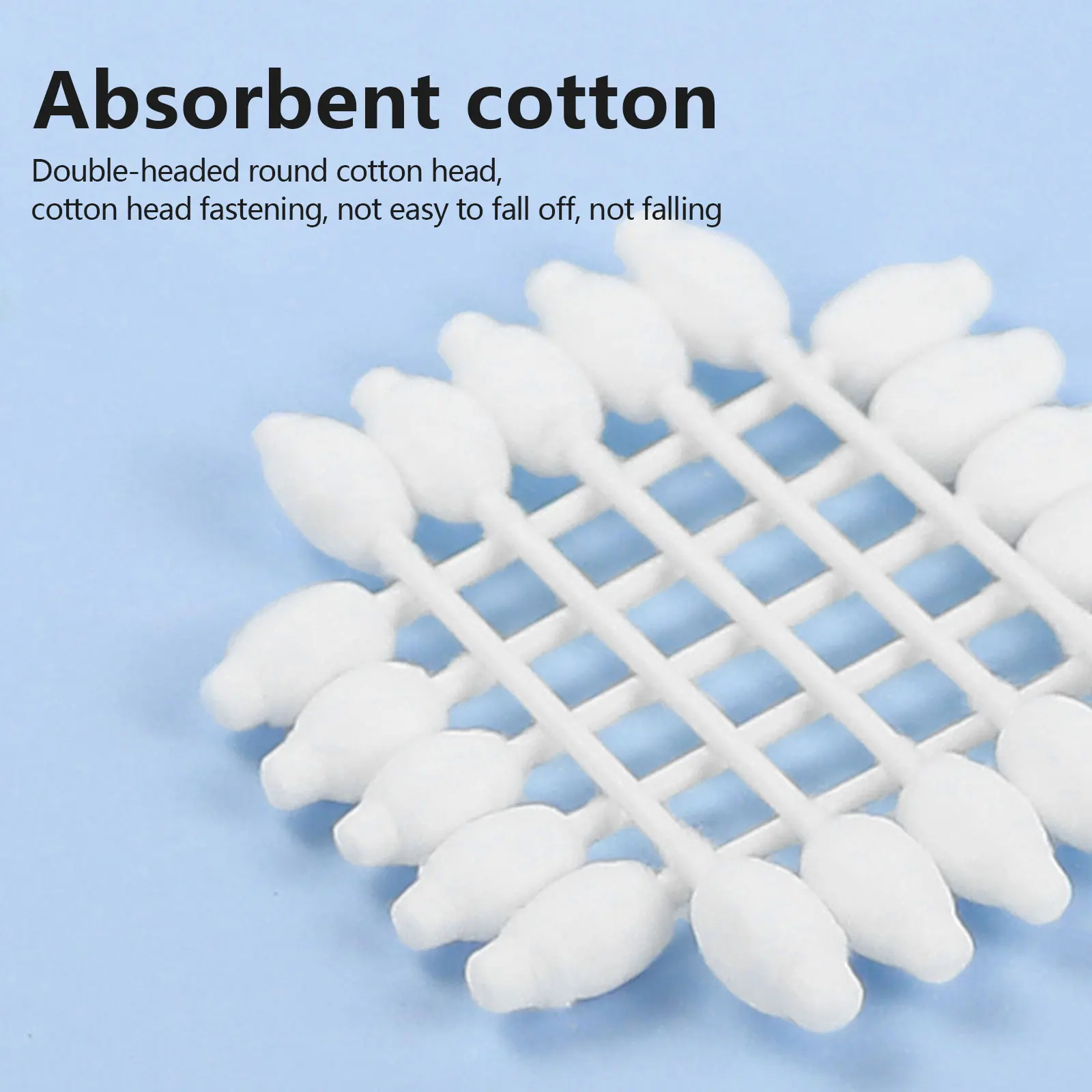 56pcs/box Double Head Pet Cotton Buds Long Disposable Cosmetic Swabs Strong Water Absorption Pets Health Care for Makeup 6