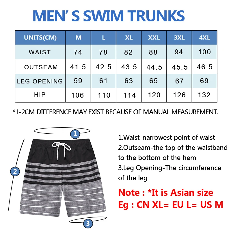 Fair Haven Swim Trunksmen's Quick Dry Beach Board Shorts - Polyester Swim  Trunks With Palm Tree Print