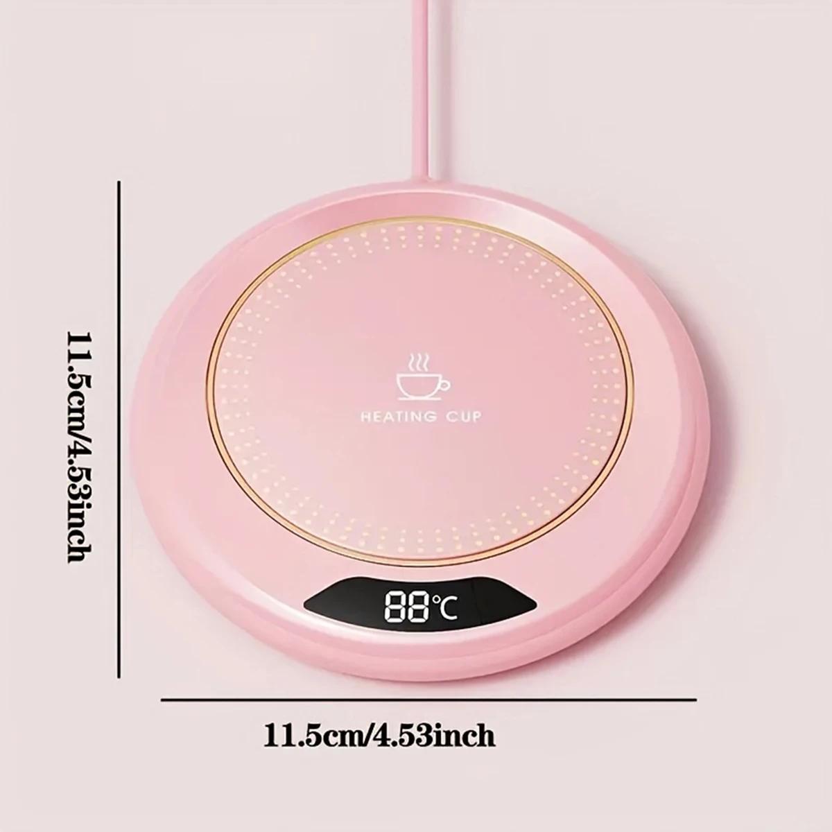 Intelligent constant temperature USB automatic heating and insulation coaster