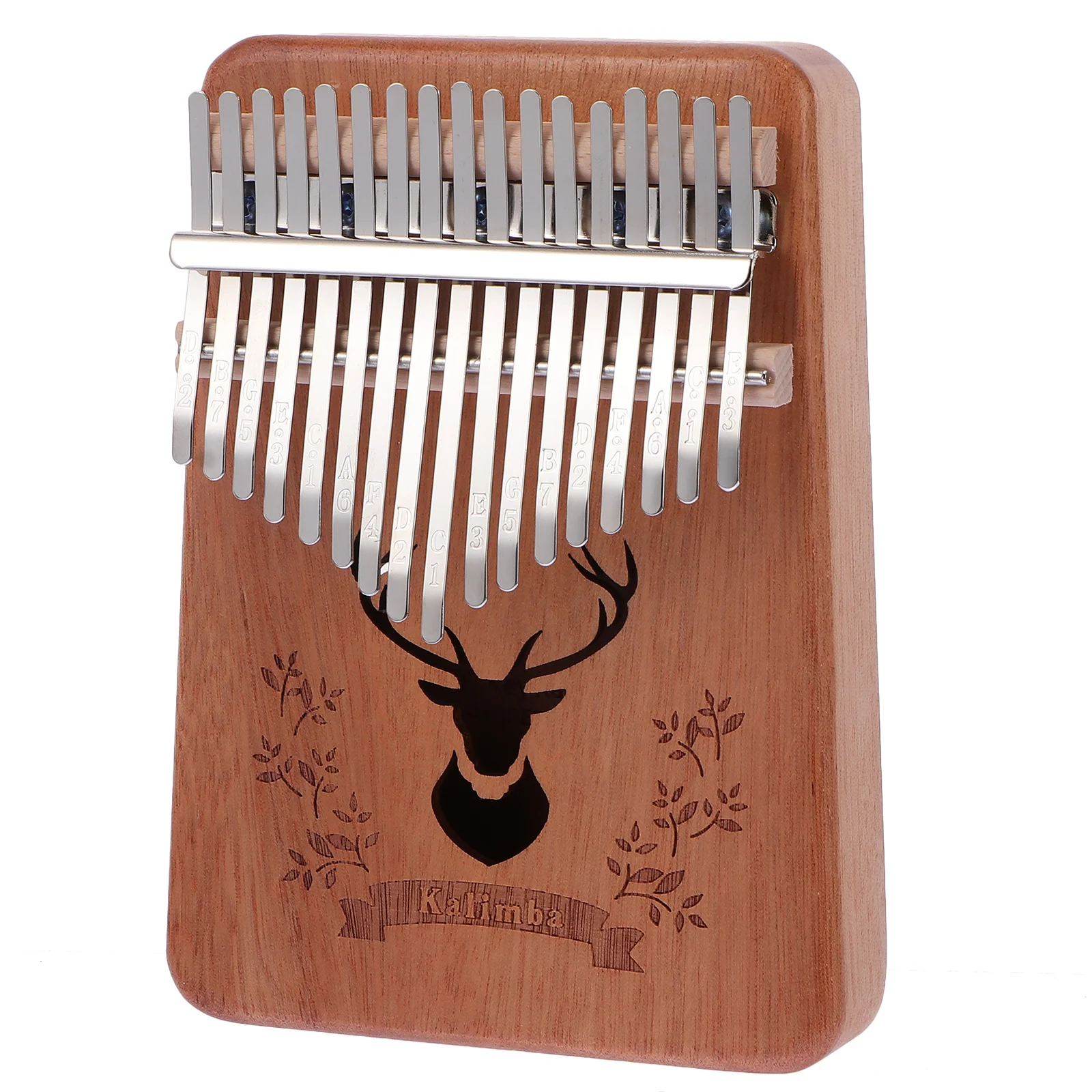 

African Finger Pianos 17 Tone Thumb Kids Musical Instruments Solid Wood Kalimba