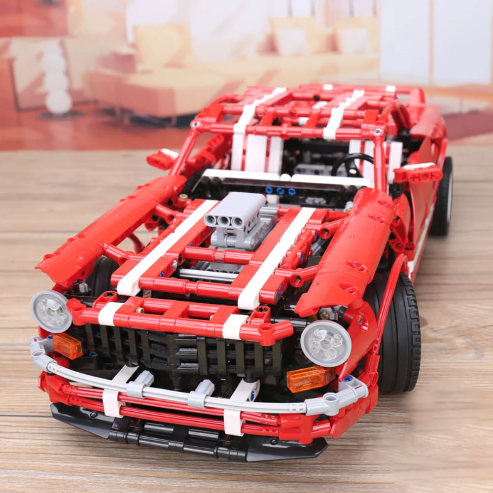 Techinc Blocks 2000Pcs Muscle Car Building Blocks Giocattoli Brick Bugatii Chiron Racing Car