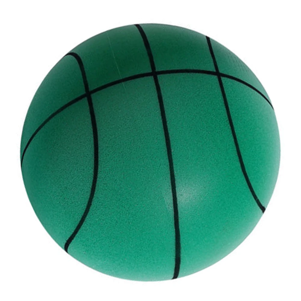 

1pc Elastic Mute Bouncing Ball Diameter 21/18cm Silent Basketball Foam Sports Ball Squeezable Toys For Gifts Prizes Supplies