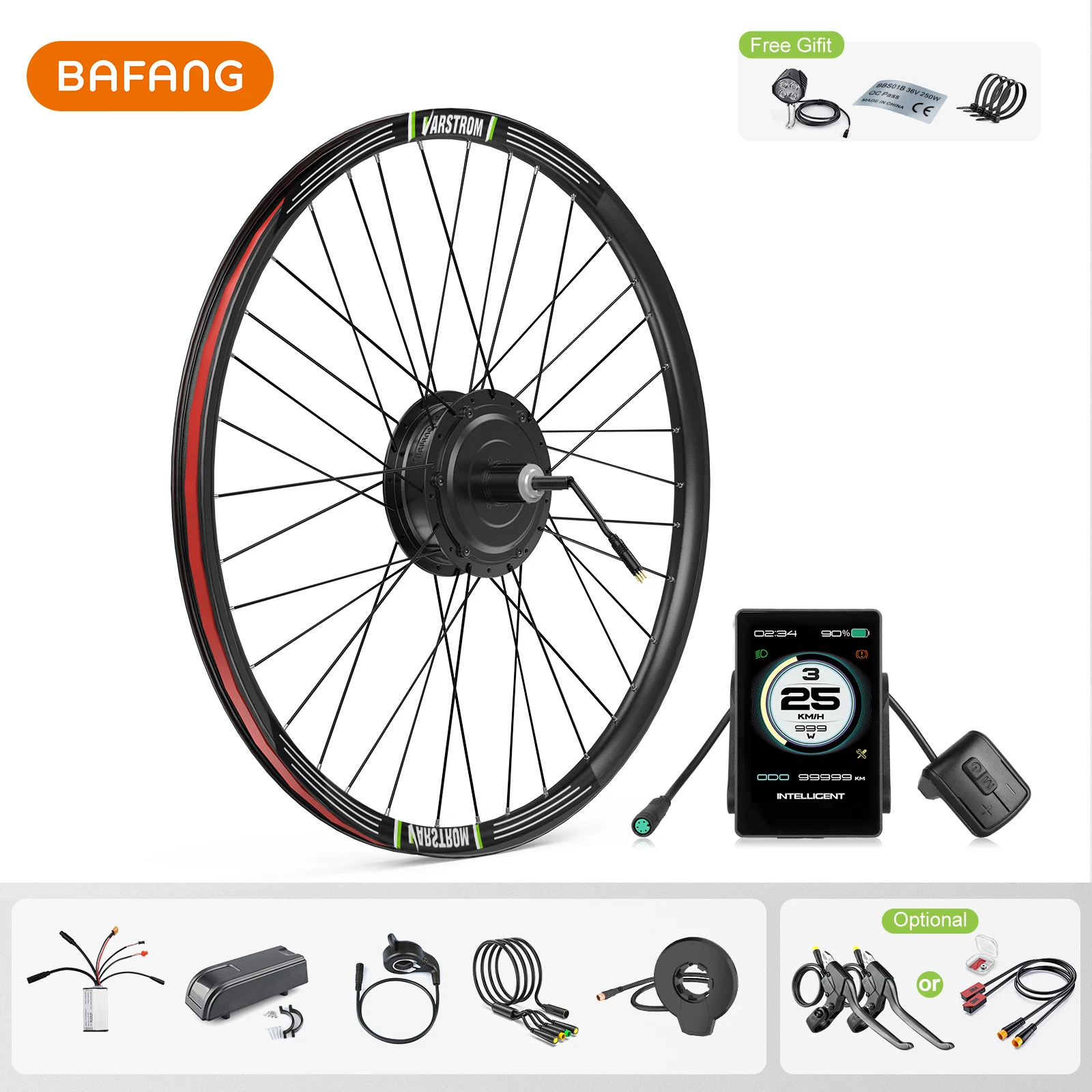 Bafang 500W Front Rear Hub Motor Kit 48V Ebike Brushless Motor