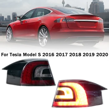 Per Tesla Model S 2016 2017 2018 2019 2020 Fanali posteriori a LED Indicatori di direzione per auto Freno Luce di retromarcia Segnale di parcheggio Luce di marcia