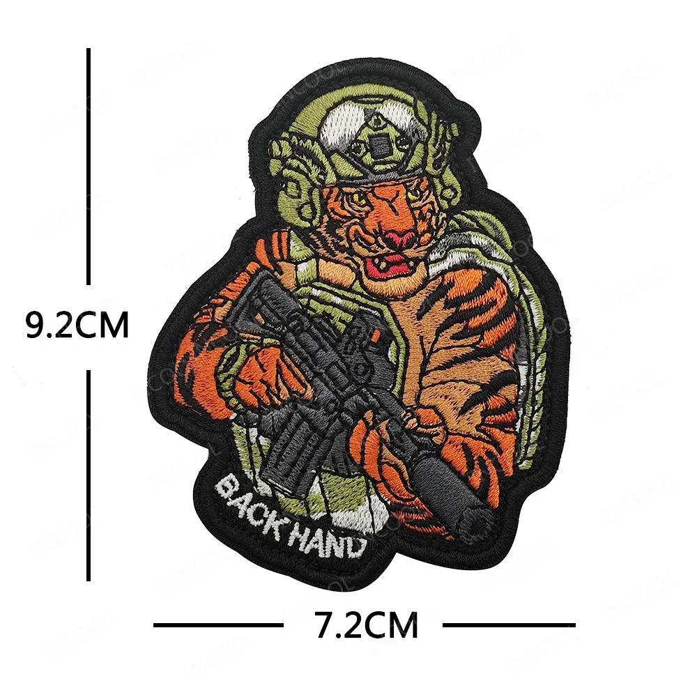 2 pièces/ensemble pistolet ours requin militaire broderie tactique 2 pièces/ensemble pistolet ours requin militaire broderie tactique