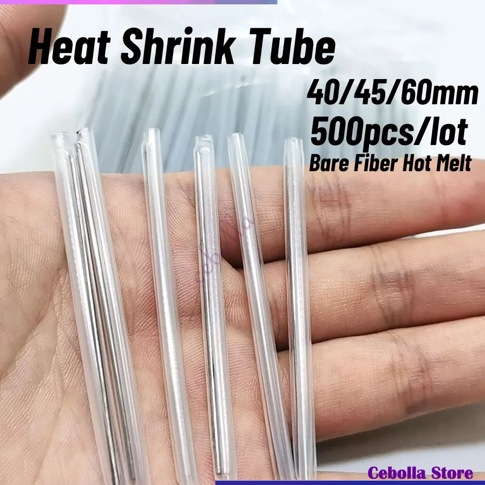 500 Pz/Lotto 40/45/60Mm Manicotti Di Protezione Fibra Nuda Ftth Termoretraibile Splice Protector Fusion Protection Splice Sleeves
