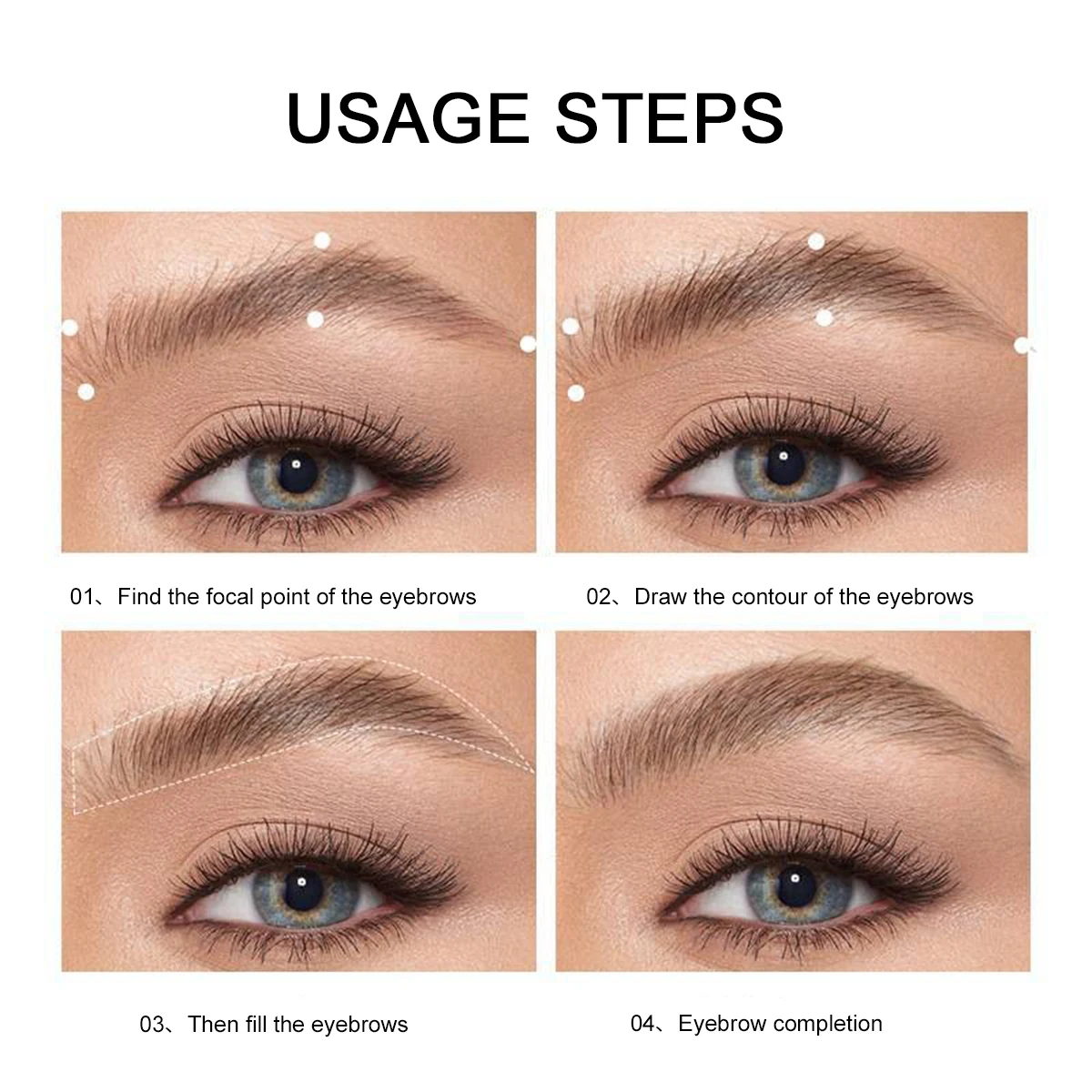 3-Color Long-Lasting Brow Powder Set 4