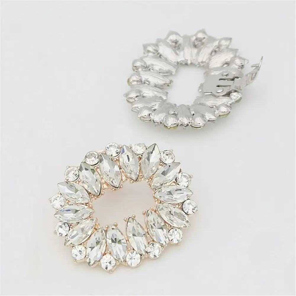 레이디 신발 클립 웨딩 신부 신발 장식, 여성 하이힐 참 쥬얼리 신발, 라인석 크리스탈 장식, 1PC