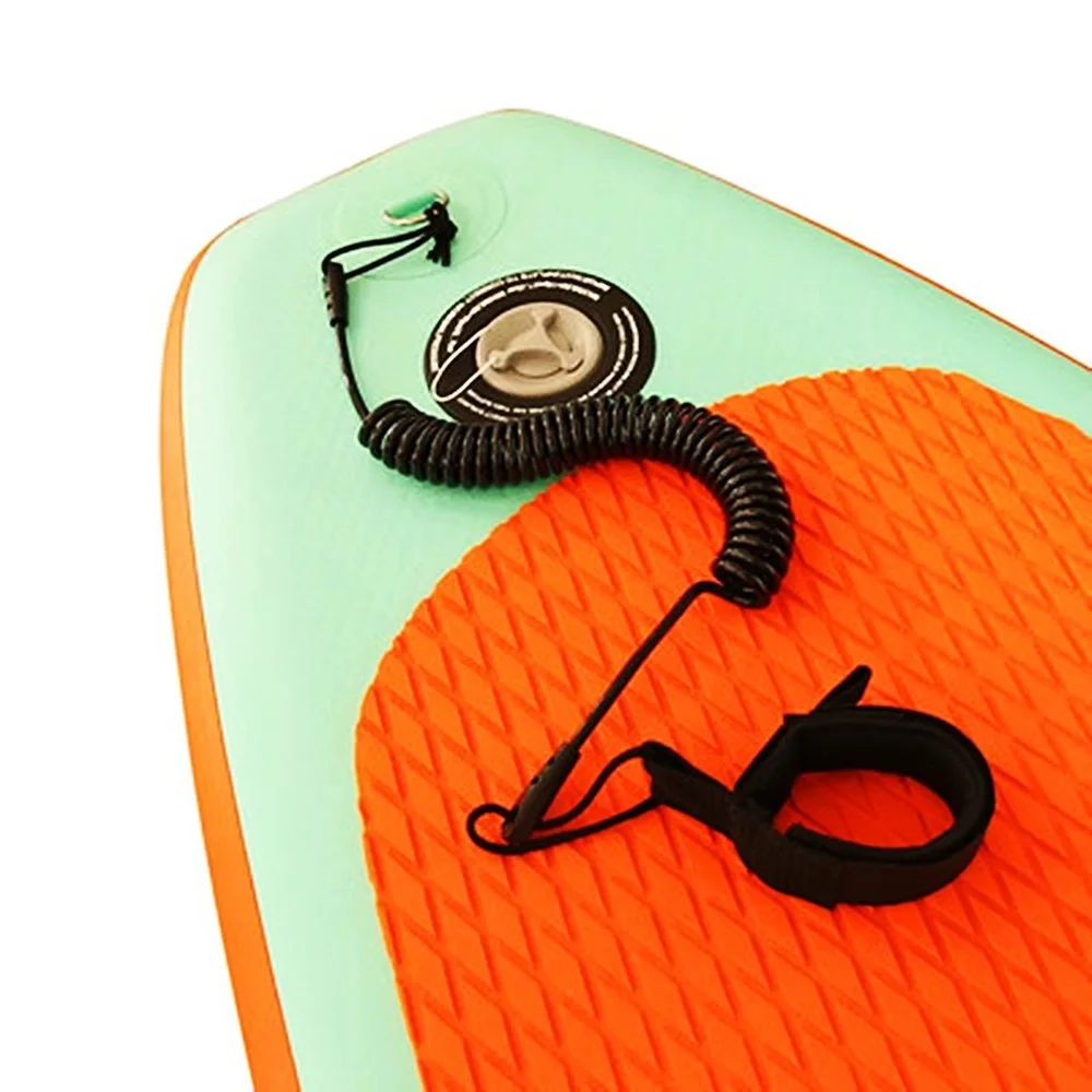 Surf Sup 4 Feet Ankle Leash Surfing Elastic Coiled Stand UP Paddle Board Leg Rope Surfboard