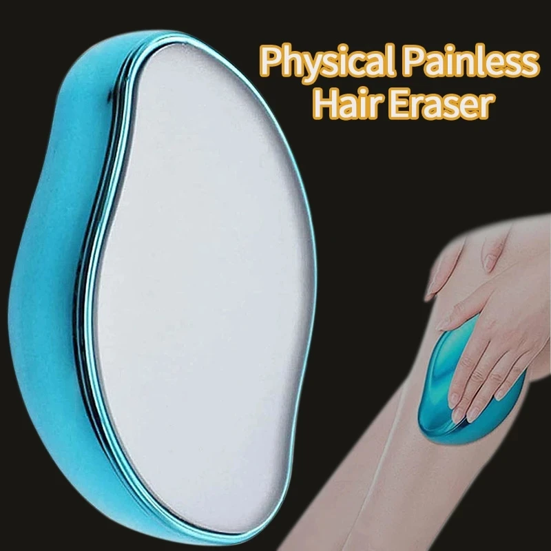 Crystal Physical Hair Removal Eraser Glass Hair Remover Painless Epilator Easy Cleaning Reusable