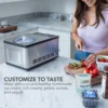 Ice Cream Maker Machine & Yogurt Automatic 2 Qt. with Built-in Compressor, LCD Digital Display & Timer, No Pre-Freezing, ICM-220 3