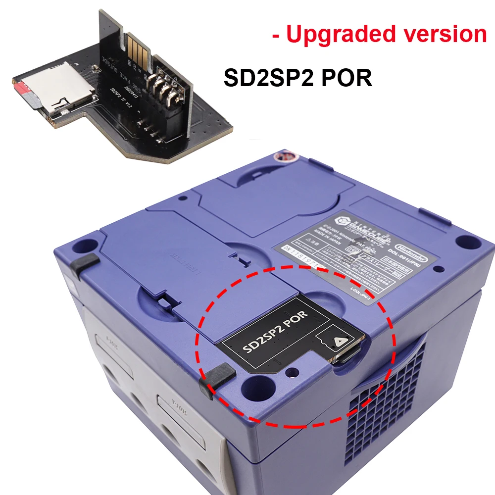 TF SD Card Adapter SD2SP2 POR Compatible Nintendo Gamecube NGC NTSC