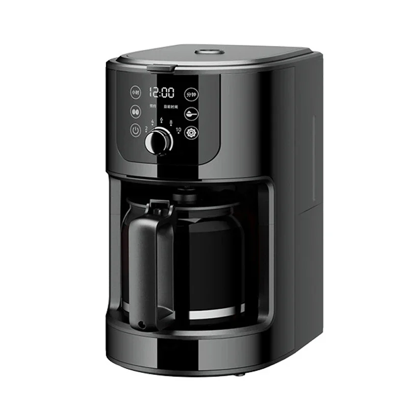 Automatic Electric Coffee Maker Bean Grinder Mill Beans Grinding Machine Comercial Espresso Tea Boiler Drip Cafe American Pot EU 6