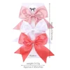 2/3Pcs Lovely Solid Color Ribbon Bows Hair Clip for Kids Girls Hairpins Barrettes Handmade Baby Headwear Kids Hair Accessories 6