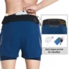 ARSUXEO Men's Trail Running Shorts Sportswear 2 in 1 Wrap-Around Pockets Gym Training Exercise Joging Athletic Shorts B233 4