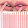 Nude Pink Lipliner Pencil Long-lasting Waterproof Red Brown Lip Contour Sculpt Pen Blendable High Pigmented Lipstick Makeup 1