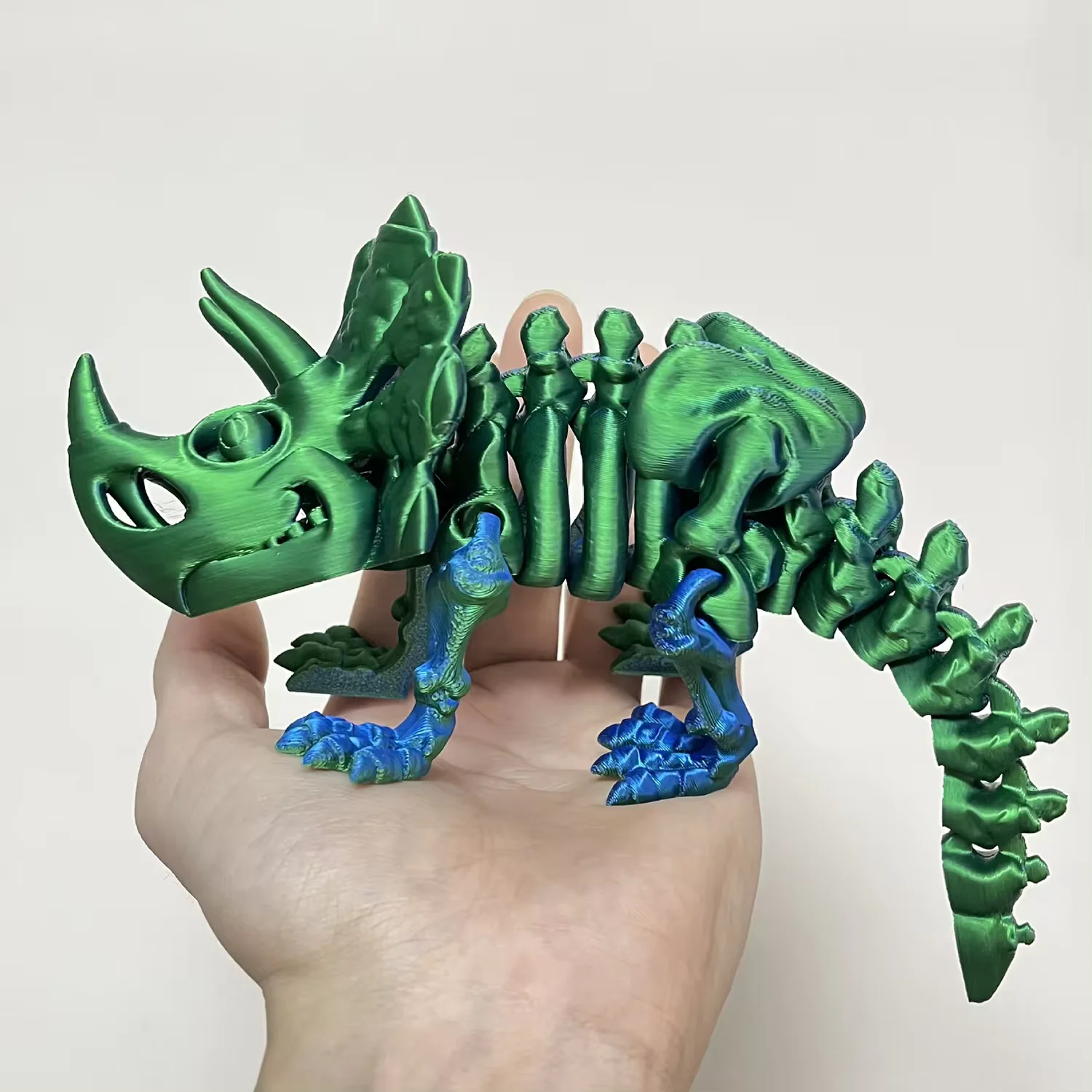 Feng 3D printed Triceratops Jurassic joint movable creative figurine gift children's toy pressure relief 5