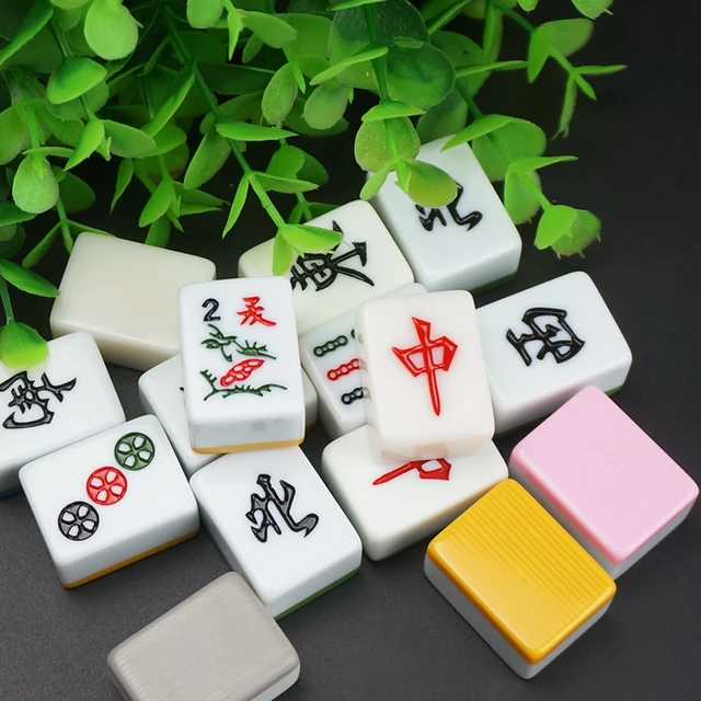 Juego de mesa de Mahjong para el hogar, juego de mesa familiar de