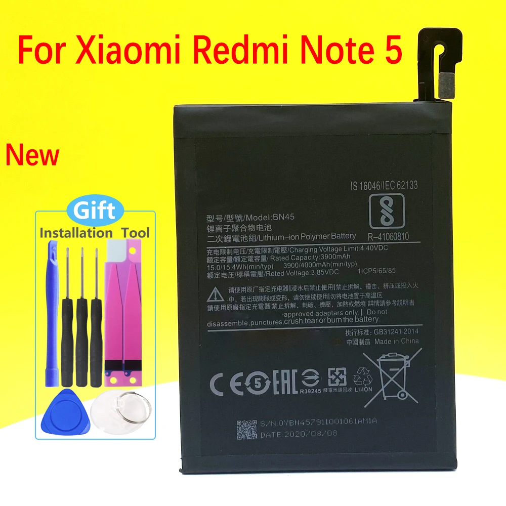 

NEW BN45 4000mAh Battery For Xiaomi Redmi Note 5 Note5 Smartphone/Smart Mobile phone