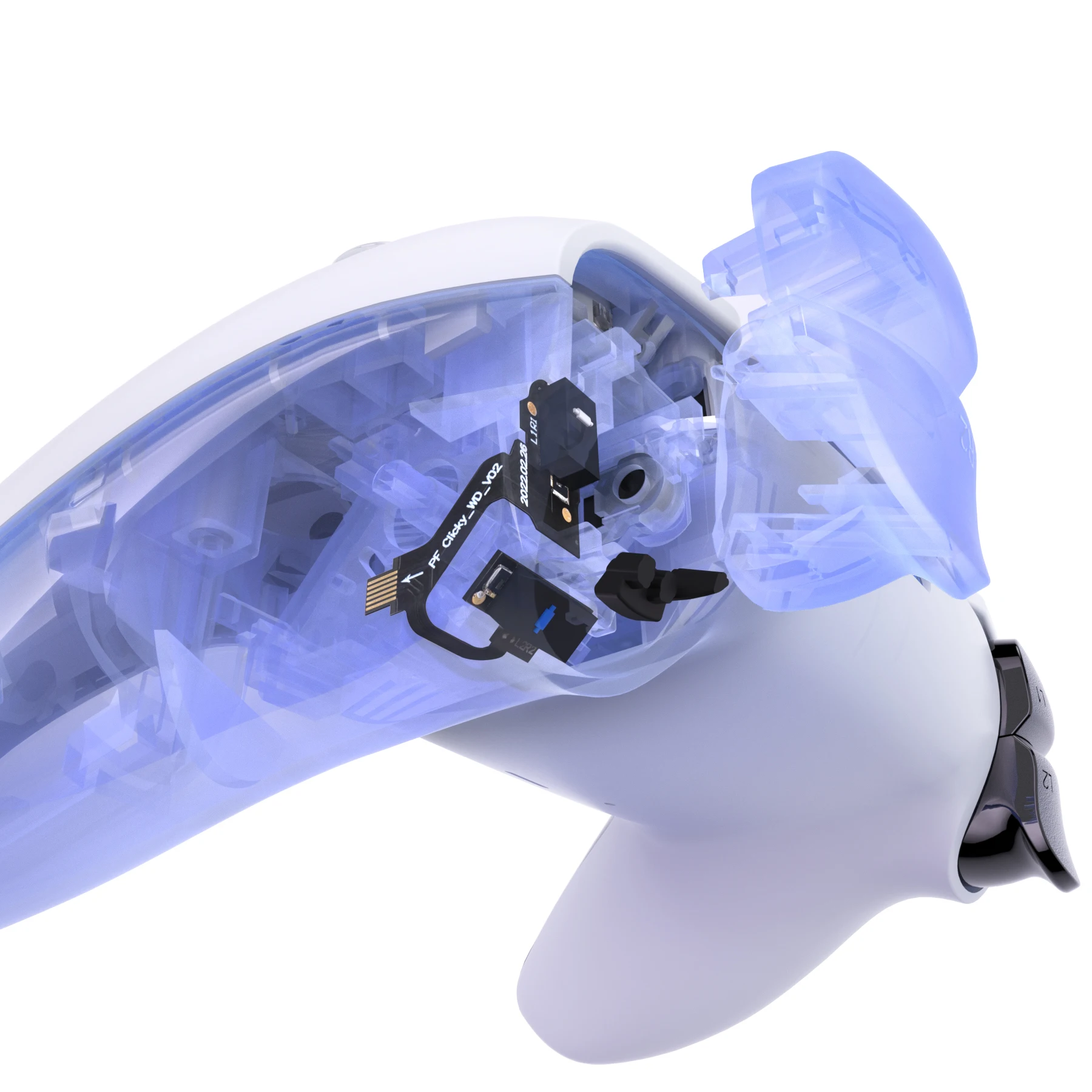 EXtremeRate 마이크로 스위치 라이트 버전 클릭키 헤어 트리거 키트, ps5 컨트롤러 BDM-010 및 BDM-020, 어깨 버튼용 