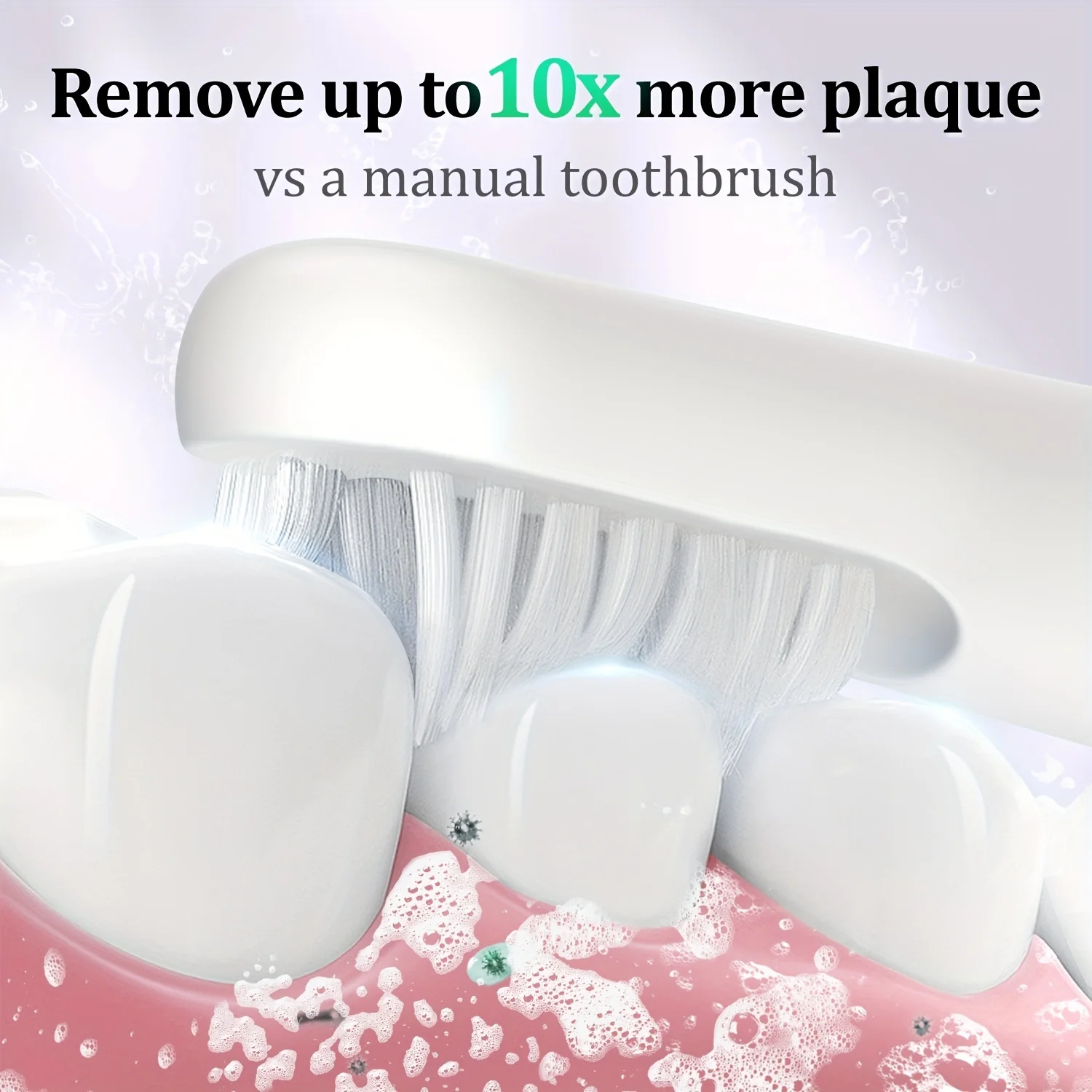 Sejoy Electric Toothbrush Tooth brush USB Rechargeable Adult Ultrasonic Teeth Cleaning 3 Replacement Toothbrush Heads