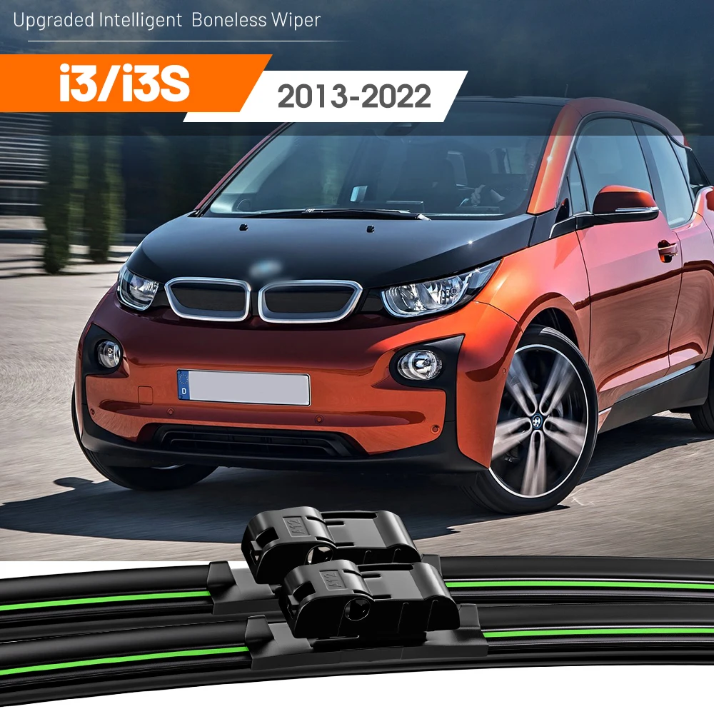 2pcs For BMW I3 I3S 2013 2022 Front Windshield Wiper Blades 2014 2015 2pcs-for-bmw-i3-i3s-2013-2022-front-windshield-wiper-blades-2014-2015