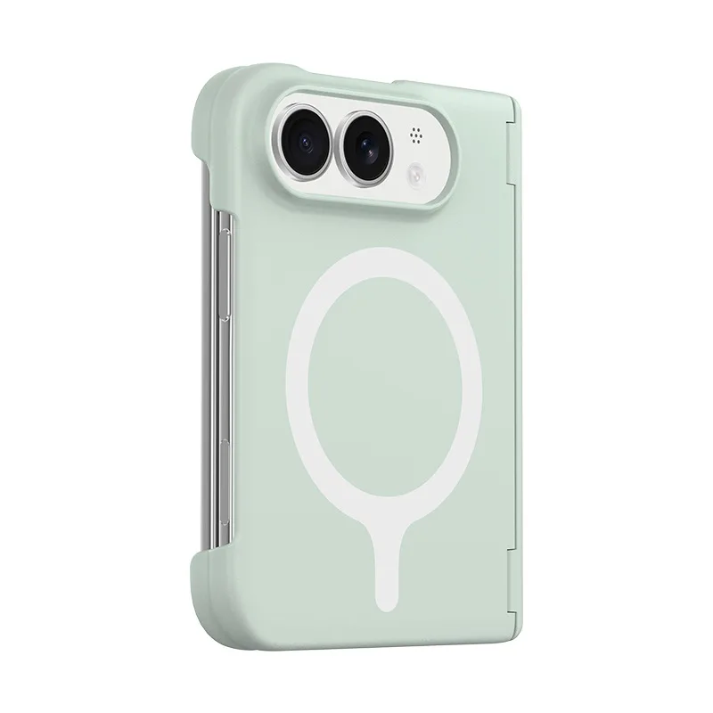 Duo Foldable Dopamine Bright Color Silky Feel Protective Case with Double Wrap Edge Hinge