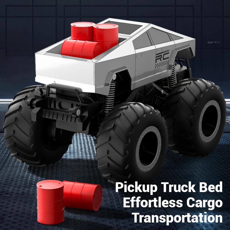 2.4G RC Trucks Amphibious Remote Control Car Waterproof Vehicle with 7.4V 900Mha Battery Monster Truck Toys Car Gift for Boy Kid 2