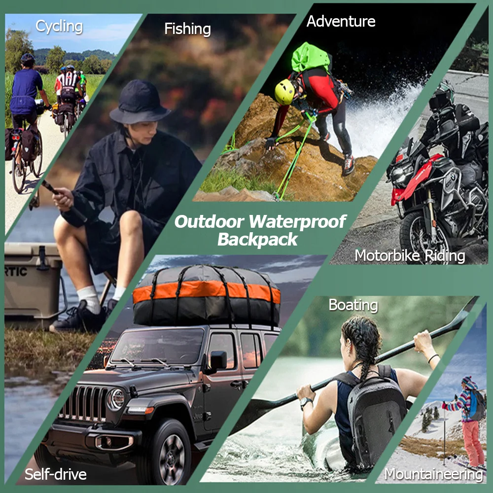 25L Waterproof Swimming Bag Waterproof Backpack Dry Sack Fishing Boating Kayaking Storage Drifting Rafting Bag