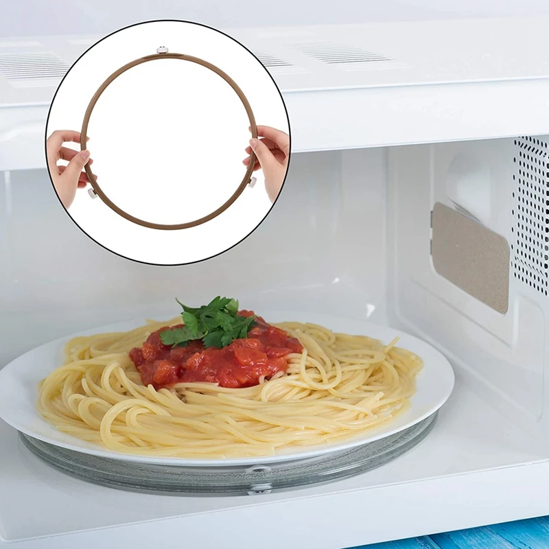 Microwave Roller Ring 4Pack Microwave Oven Turntable Ring Plate Tray Support for Glass Plate Tray Supporting microwave oven spare parts