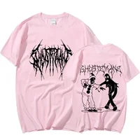 Hommes femmes imprimer T-shirt mode Hip Hop métal gothique Rock T-shirt ample Streetwear été ample Sport T-shirt Y2K à manches courtes 4