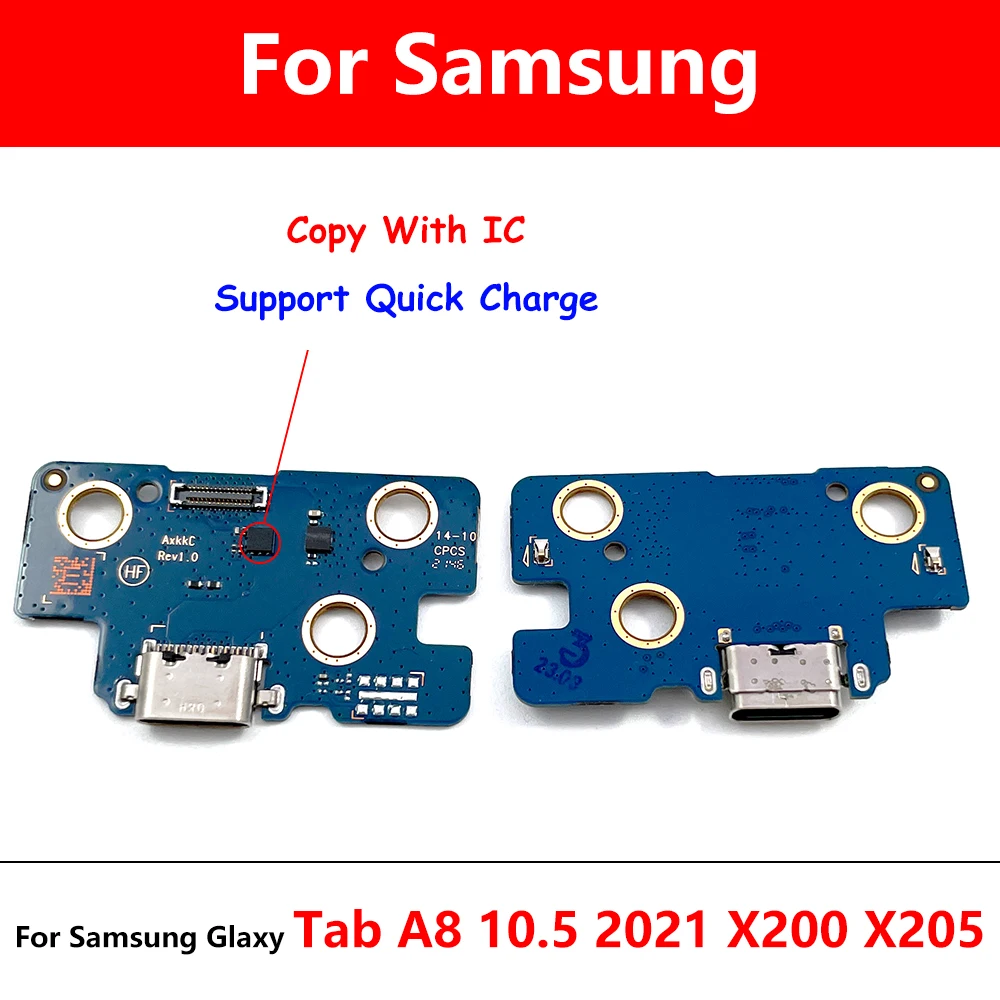 

USB Charger Dock Connector Board Charging Port Flex For Samsung Galaxy Tab A8 10.5 2021 X200 X205