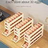 Sliding Egg Storage Container Convenient Automatic Rolling Holder Storage Box Fridge Kitchen Space Saver with Shockproof Design 5
