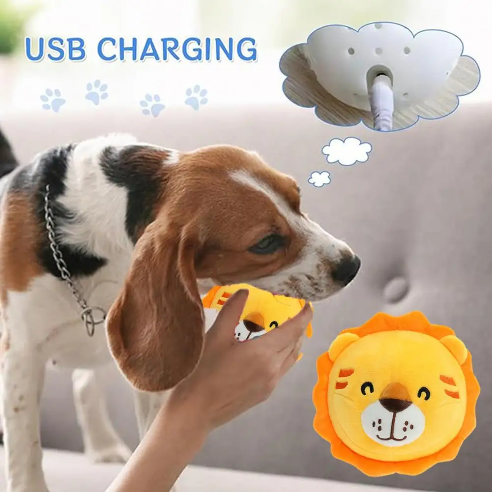 Actieve bewegende hond pluche - zelfbewegende hond pluche bal