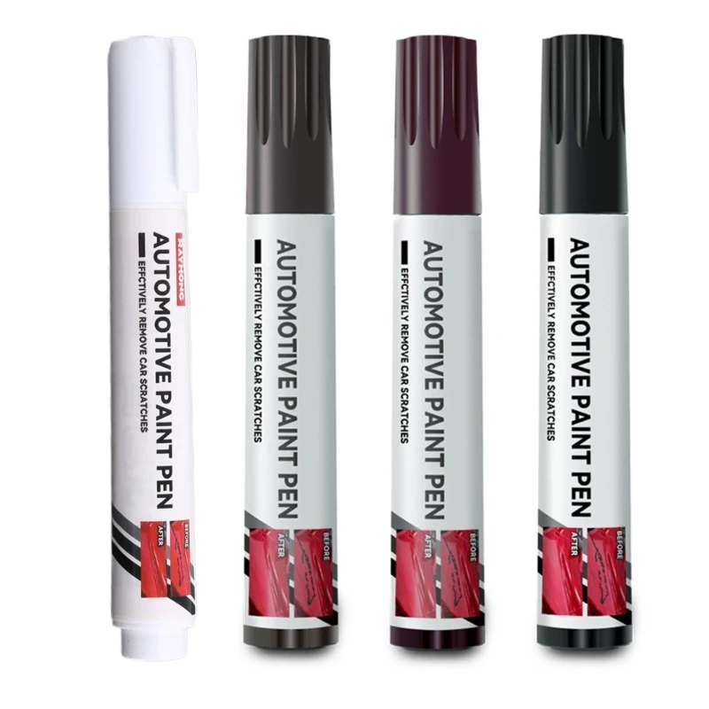 Car Scratch Remover Paint Pens Work for Various for Cars Deep Scratches 4 Colors for Touch Up Paint for Cars Waterproof