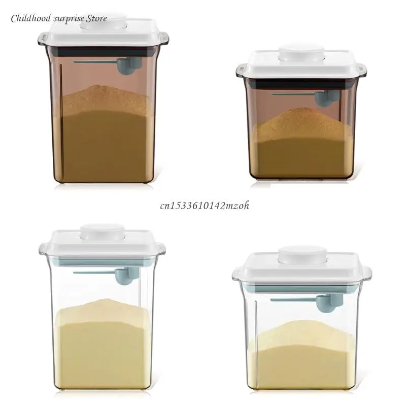 

for Touch Baby Milk Powder Dispenser Airtight Food Storage Cereal Containers Plastic for Kitchen Pantry Dropship