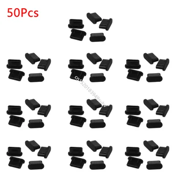 5/25/50Pcs spina antipolvere di tipo C custodia protettiva in Silicone per porta di ricarica USB per accessori per smartphone Samsung Huawei 1
