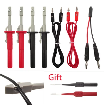피어싱 프로브 7 개/세트 테스트 클립, 자동차 회로 감지용 안전 전원 프로브 클립 절연 진단 도구 테스트 프로브