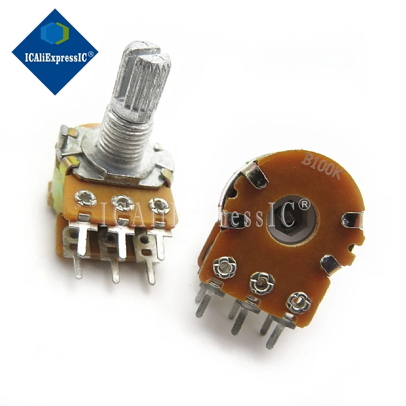 6Pin Shaft WH148 Potentiometer 5pcs/lot multiturn potentiometer linear potentiometer rotary potentiometer potentiometer kit trimmer potentiometer