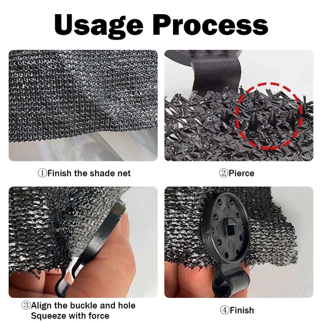 20-200Db Napsütéses Nettó Klip Kerti Sátor Üvegházhatású Ruhák Rögzítse - Image 5