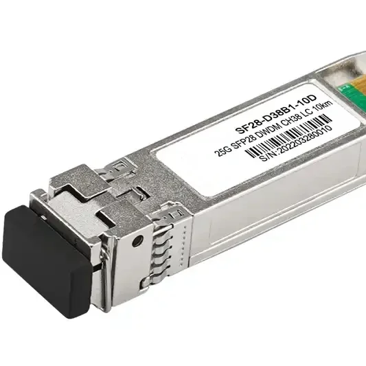 SFP28 DWDM LR 25G Ethernet Optical Transceiver 10km Single-Mode Fiber (SMF) Used in FTTH Network Equipment with QSFP28 Switch